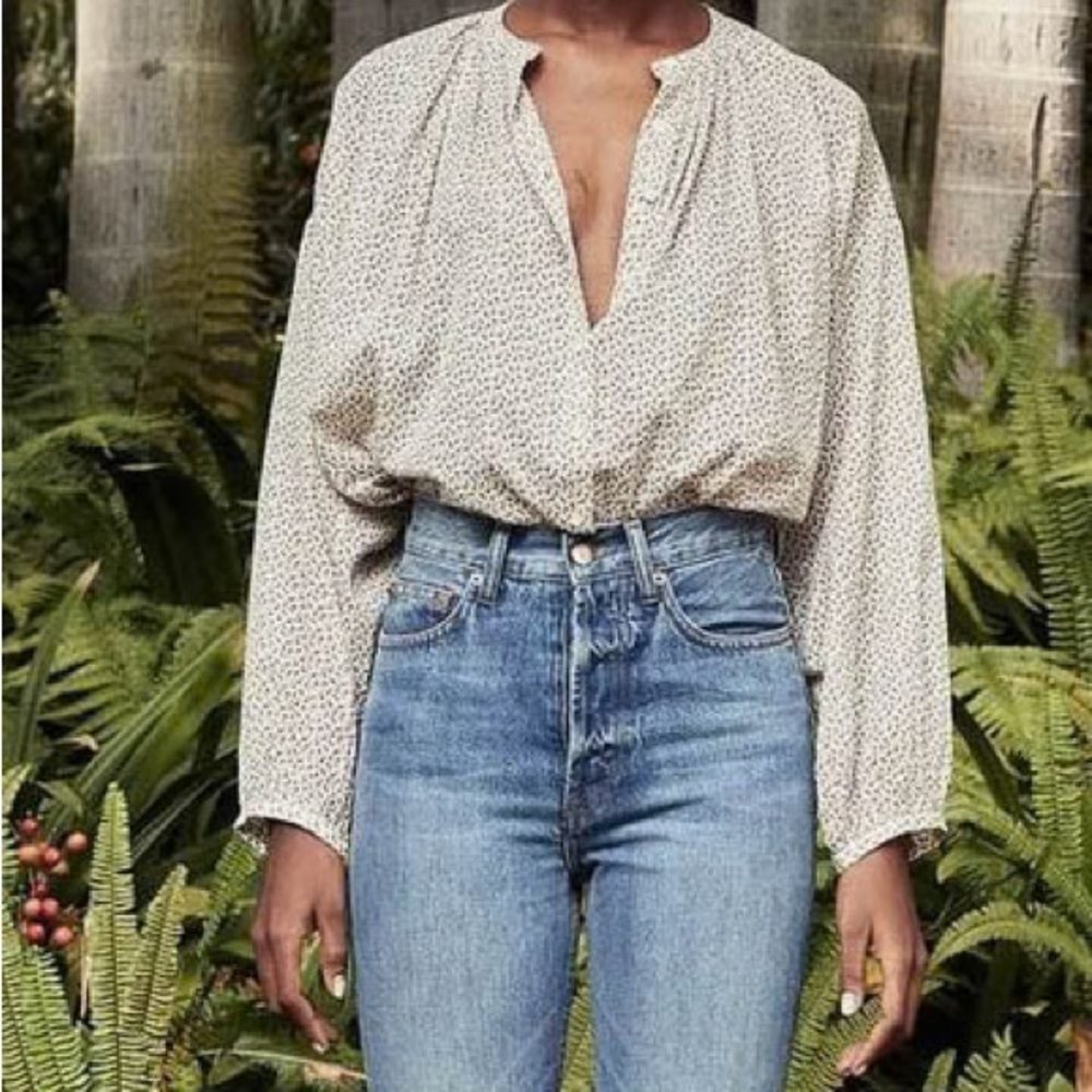 Doen berry bisou jane blouse